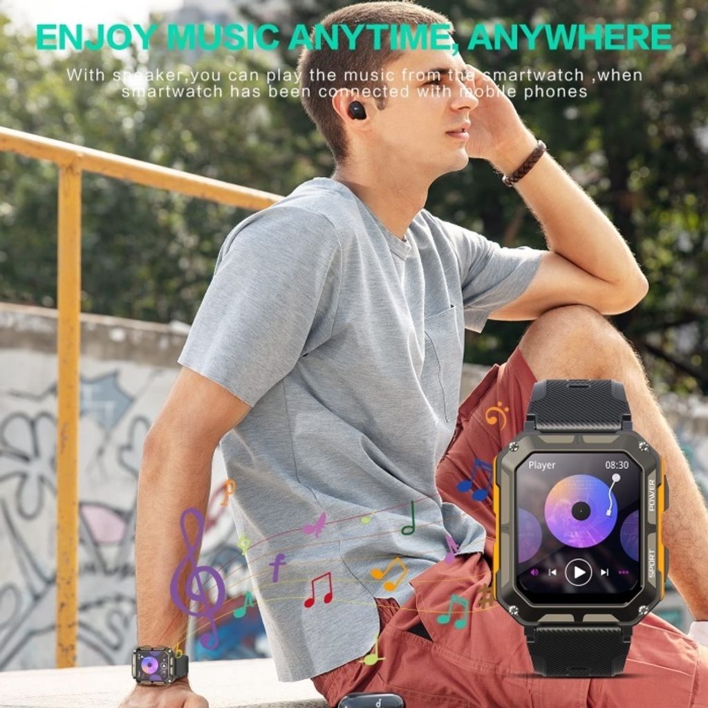 Smartwatch Herren mit Telefonfunktion 1,83" HD Display Produktbild 6