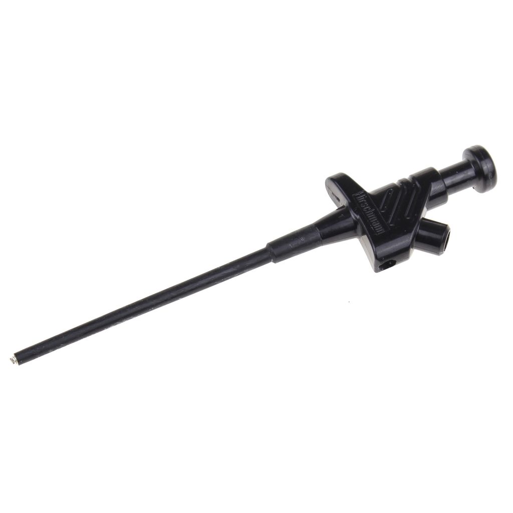 Hirschmann RH-KL30B, Prüfsonde, Schwarz, Phenol-Formaldehyd (PF), Federstahl, CAT I, IEC61010, -25 - 80 °C