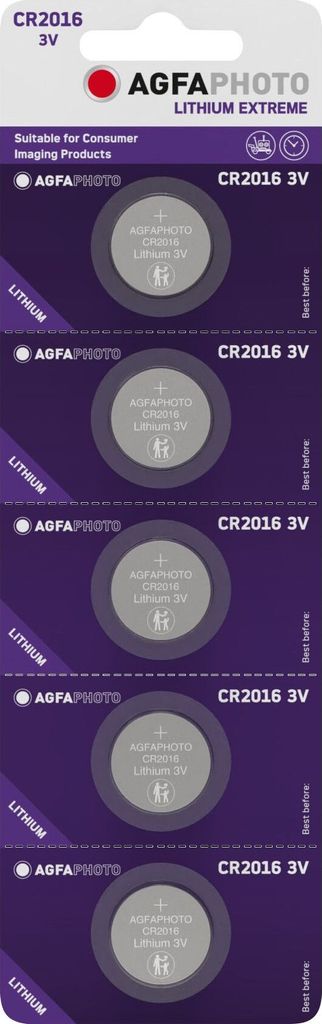 Batterie Lithium, Knopfzelle, CR2016, 3V (150-803180)