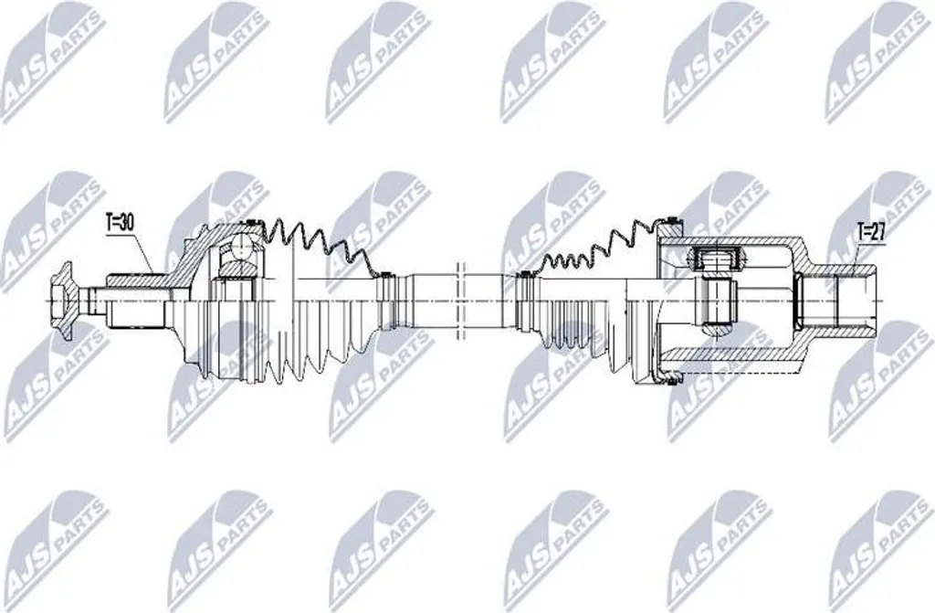 Cardan de Transmission GLC - Arbre NTY NPW-ME-077 A2533307900 Robuste