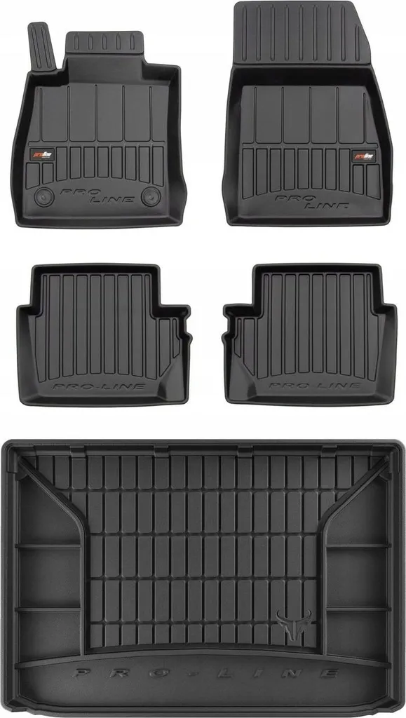 Set Tappetini Gomma 3D Ford Puma dal 2019: Vasca su Misura Impermeabile