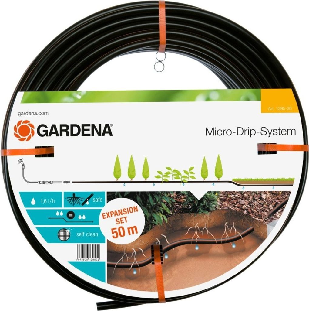 Gardena 1395-20, 50 m, Schwarz, Nur der Schlauch Produktbild 