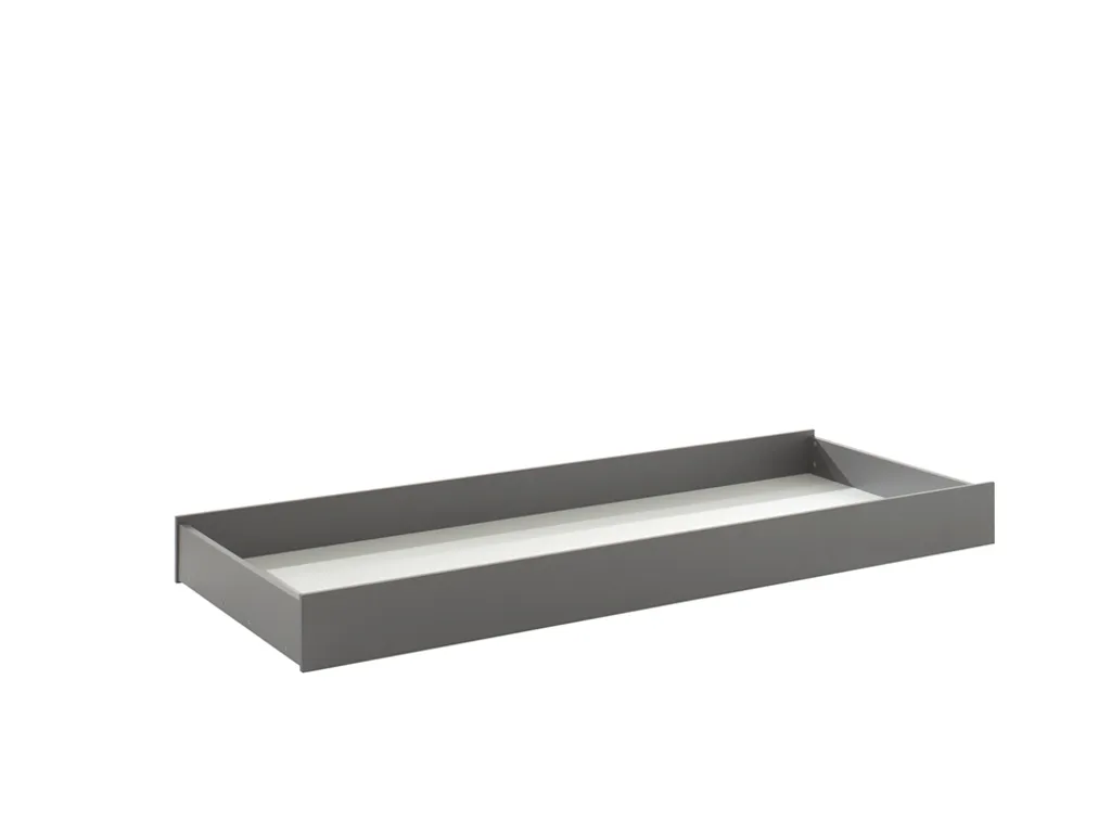 Tiroir de lit 90x190 anthracite LONDON, roulettes fluides et design robuste