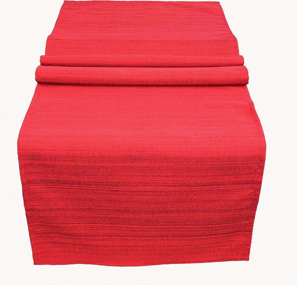 Outdoor Textilien meliert wetterbeständig 40 x 140 cm - rot Produktbild 