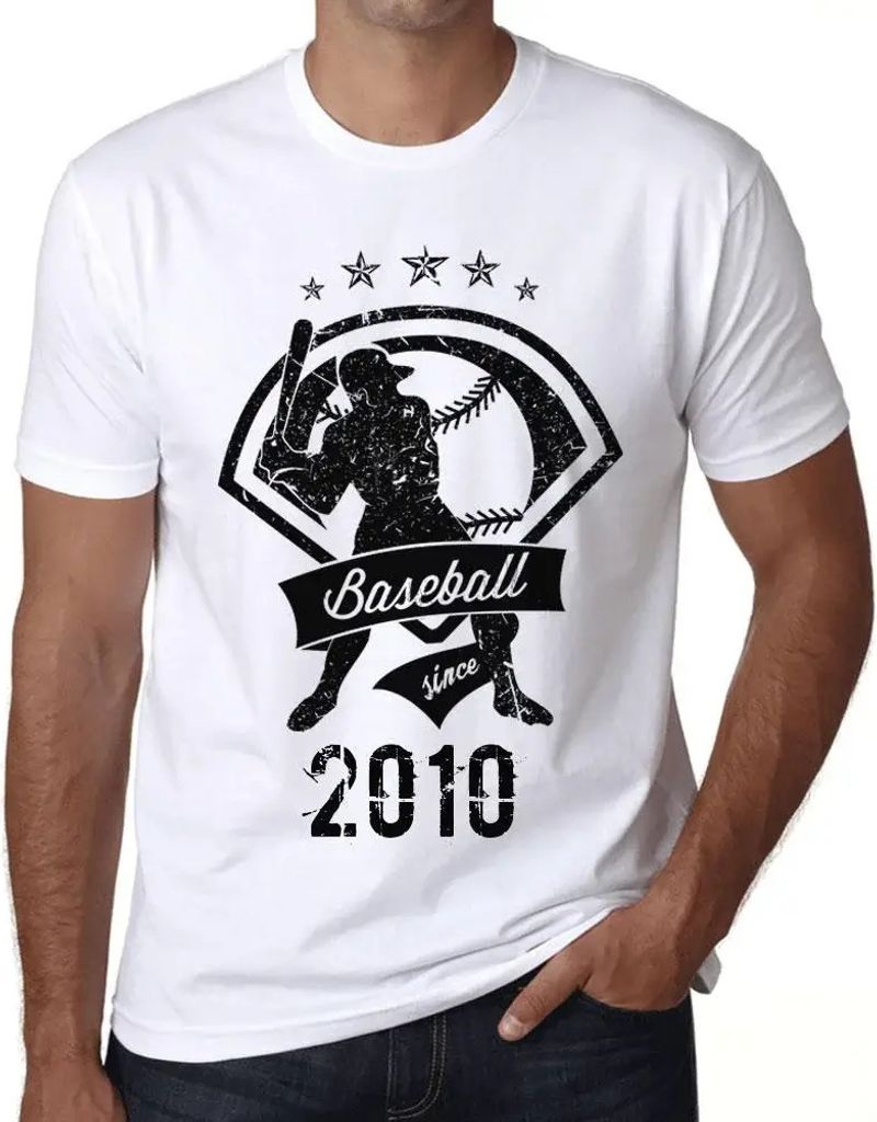 Herren Grafik T-Shirt Baseball seit 2010 – Baseball Since 2010 – Geschenk 14. Geburtstag Jahrestag 14 Jahre Jubiläum 14 Jährige Mann Jahrgang...