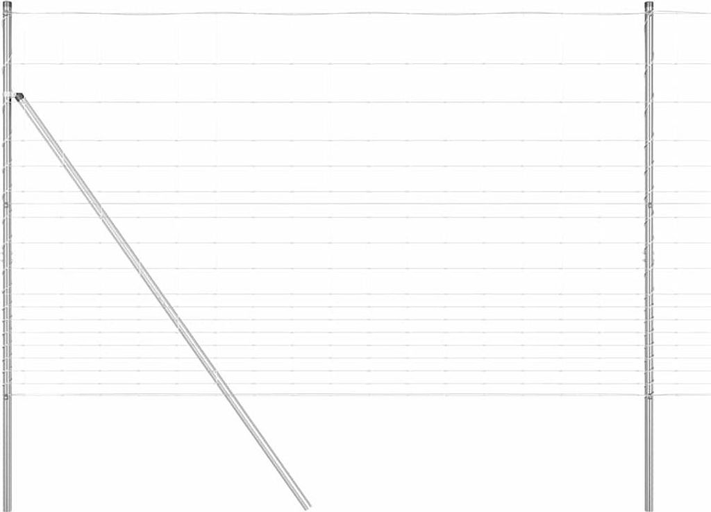 vidaXL Zaunpfosten Galvanisiert 25 x 1,5 m Stahl