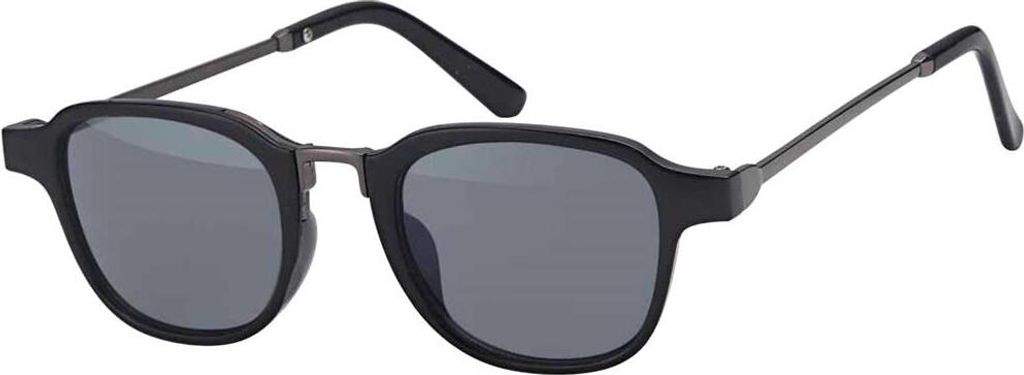 Gil Sonnen Brille Designer Piloten Herren Sonnenbrille mit Kunstoffrahmen 30417 Schwarz Anthrazit
