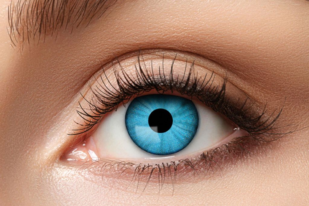 Zoelibat Eyecatcher Electro Blue 12‑Monats‑Kontaktlinsen Produktbild 