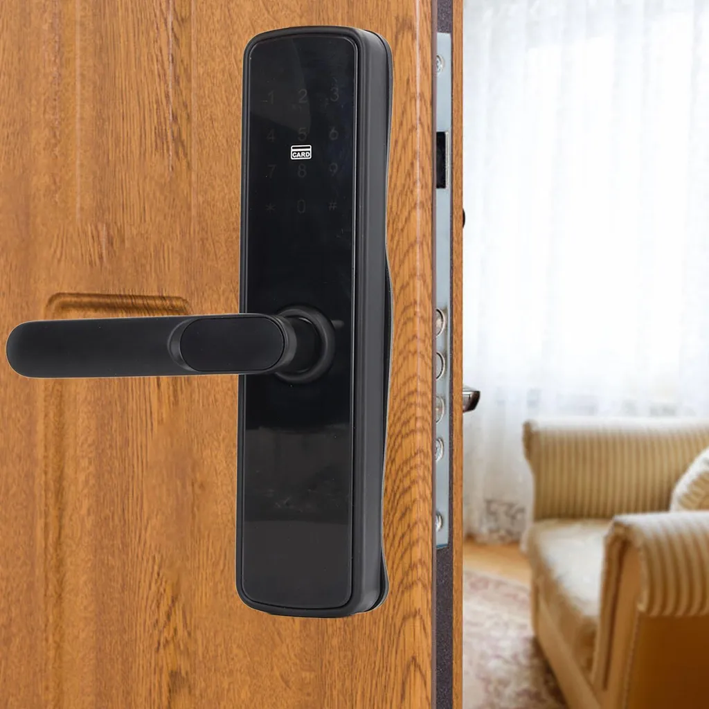Serrure connectée intégrale avec lecteur de carte et code pour pro - 10
