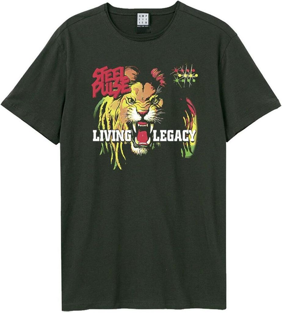 Amplified - "Living Legacy" T-Shirt für Herren/Damen Uni GD1624 (3XL) (Holzkohle)