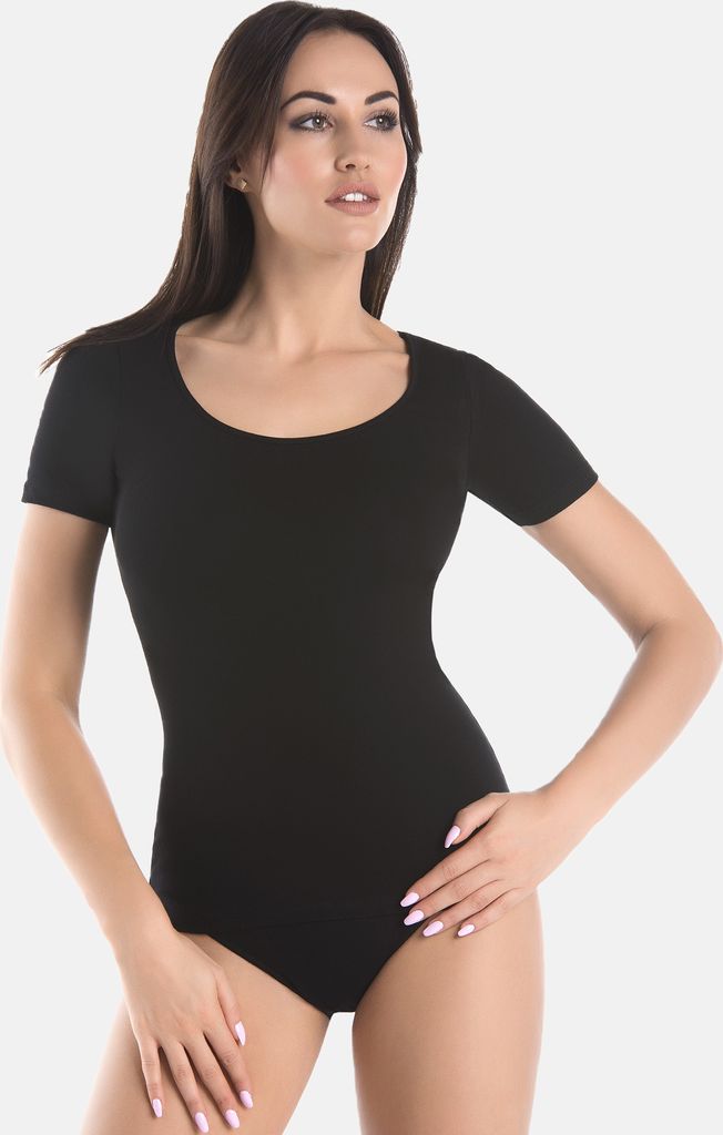 Teyli Baumwoll-T-Shirt mit Rundhalsausschnitt Solky Female 2502 schwarz XL