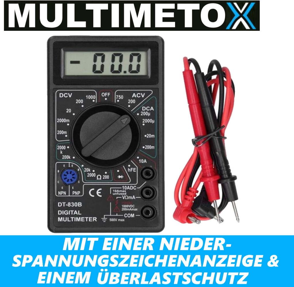 MULTIMETOX Digitální multimetr Volt Tester Voltmetr Tester Obrázek produktu 5