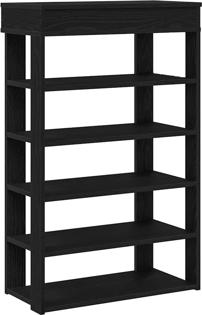 vidaXL Schuhregal Schwarz 60x30x98 cm Holzwerkstoff