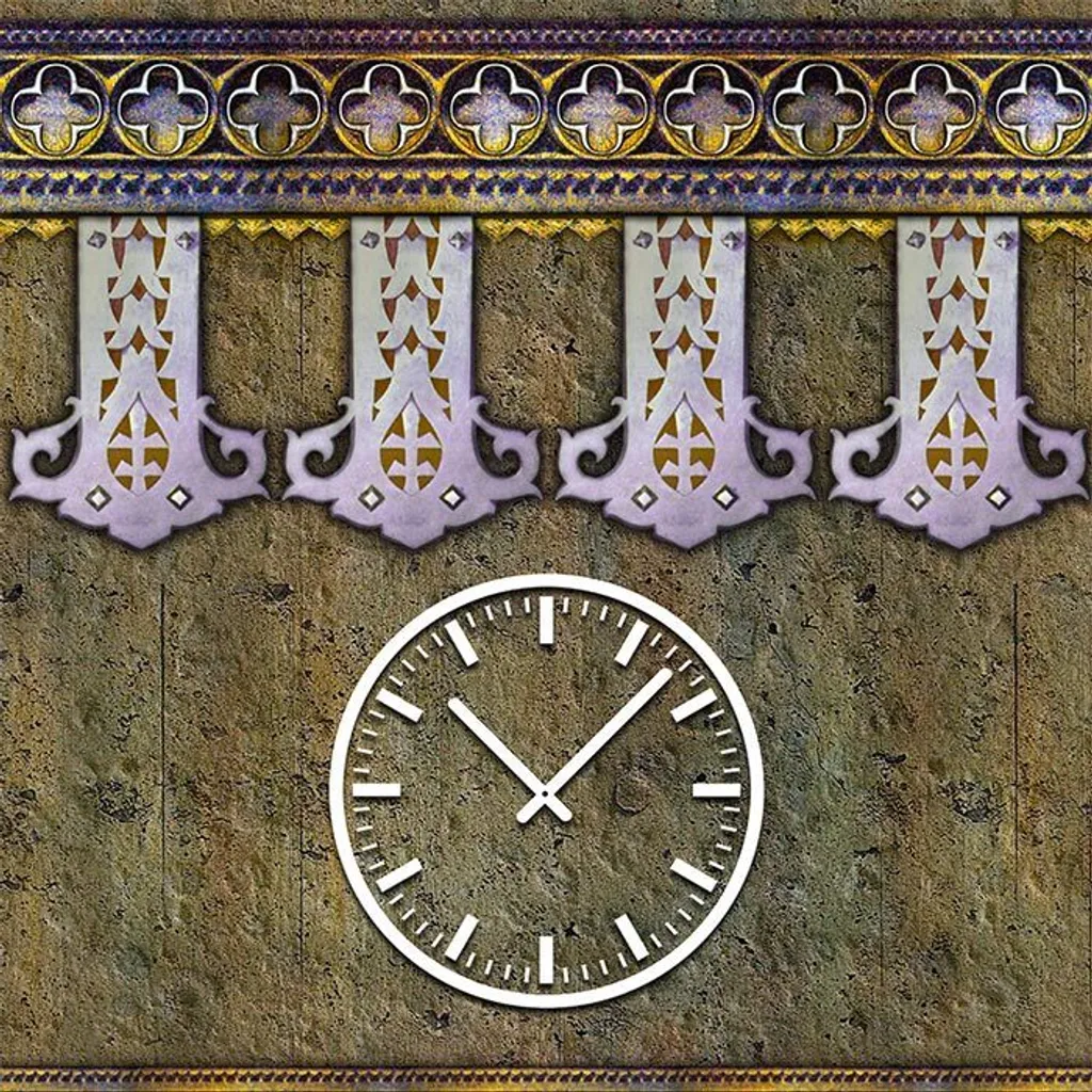 Orologio da Parete Moderno Dixtime 3839 Designer 50x50cm Made in Germany