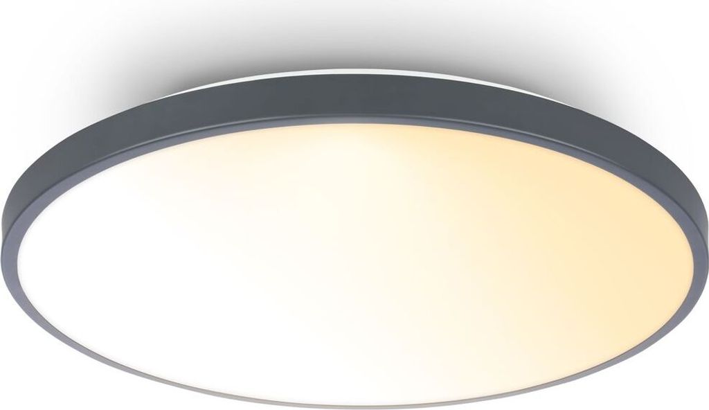 LED Deckenlampe Deckenleuchte Wohnzimmer Dimmbar Fernbedienung CCT Dekorblende