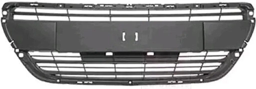 Grille de Radiateur Centrale Noire pour Peugeot 208 I modèles CA CC
