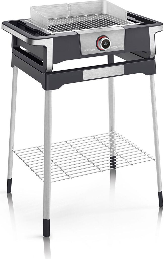 Barbecue elettrico 3000w su gambe nero / inox Severin Immagine del prodotto 