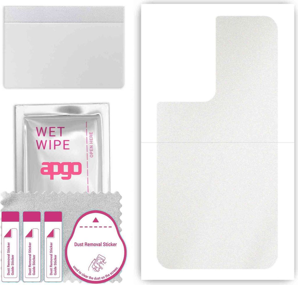 apgo Rückseite Schutzfolie, Skin, kompatibel mit Samsung Galaxy S21 Ultra 5G, Hinten Displayschutzfolie aus Vinylfolie, kratzfest, einfache Montag...