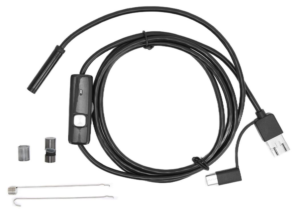 3-in-1-Endoskop, HD, Autoreparatur, Klimaanlage, Kanal-Mikrokamera für Android-Handy-Computer
