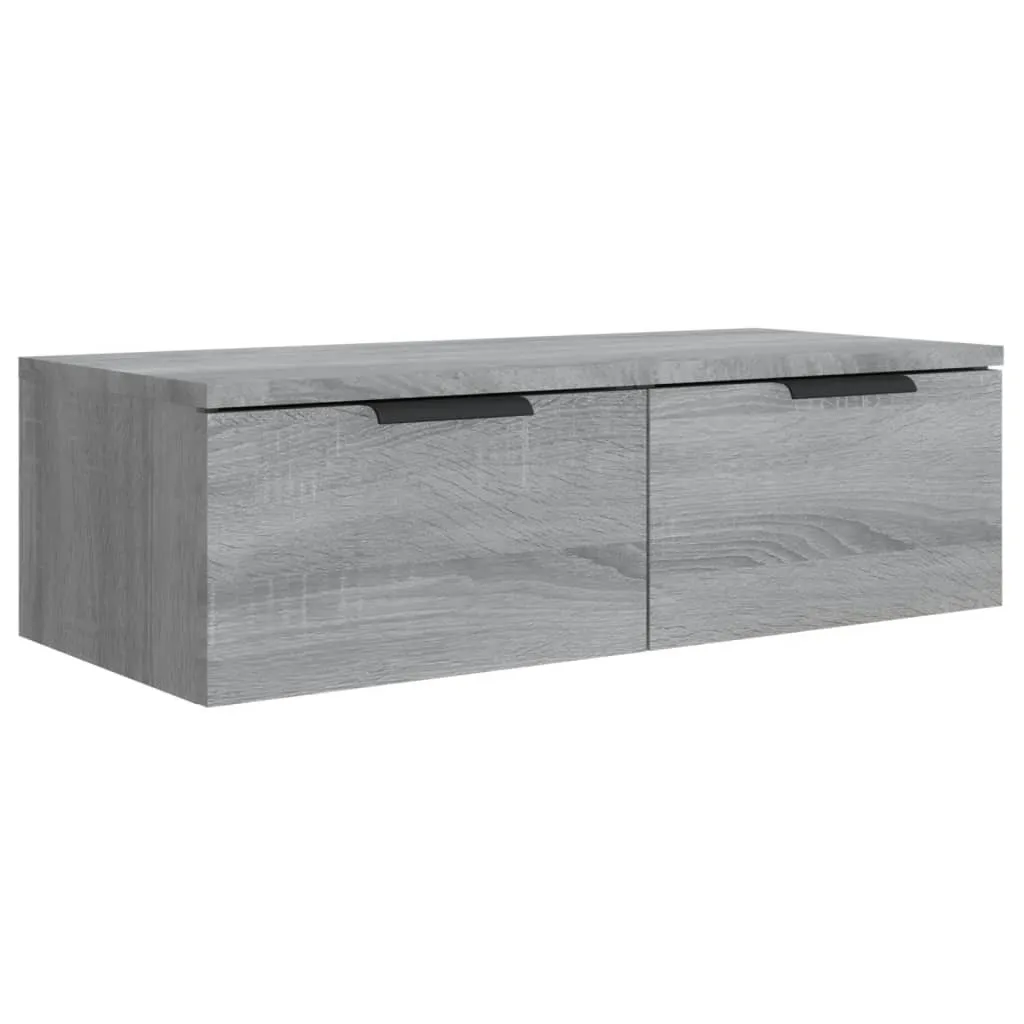 Pensile Bagno Cucina SYFAX™ 68x30x20cm Grigio Sonoma Legno Resistente