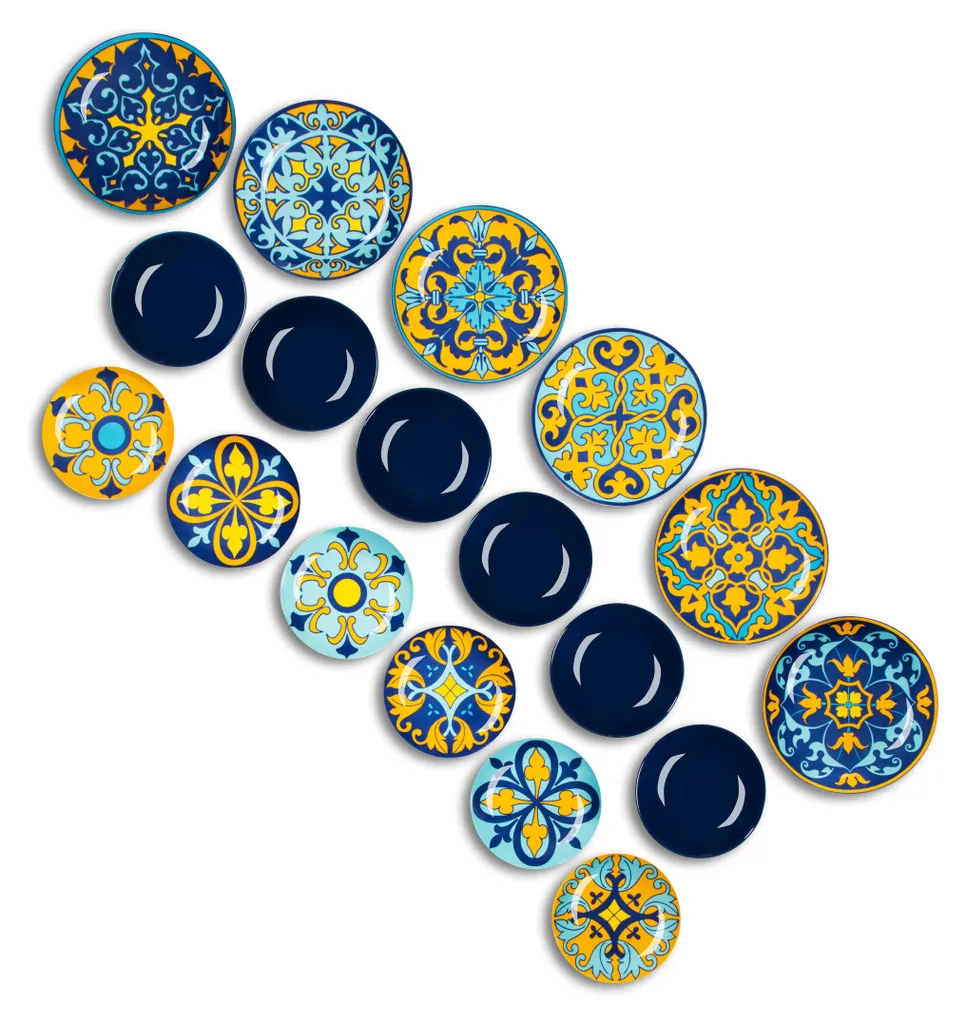 Excelsa Sofia Servizio Piatti 18pz: Tavola Colorata e Resistente