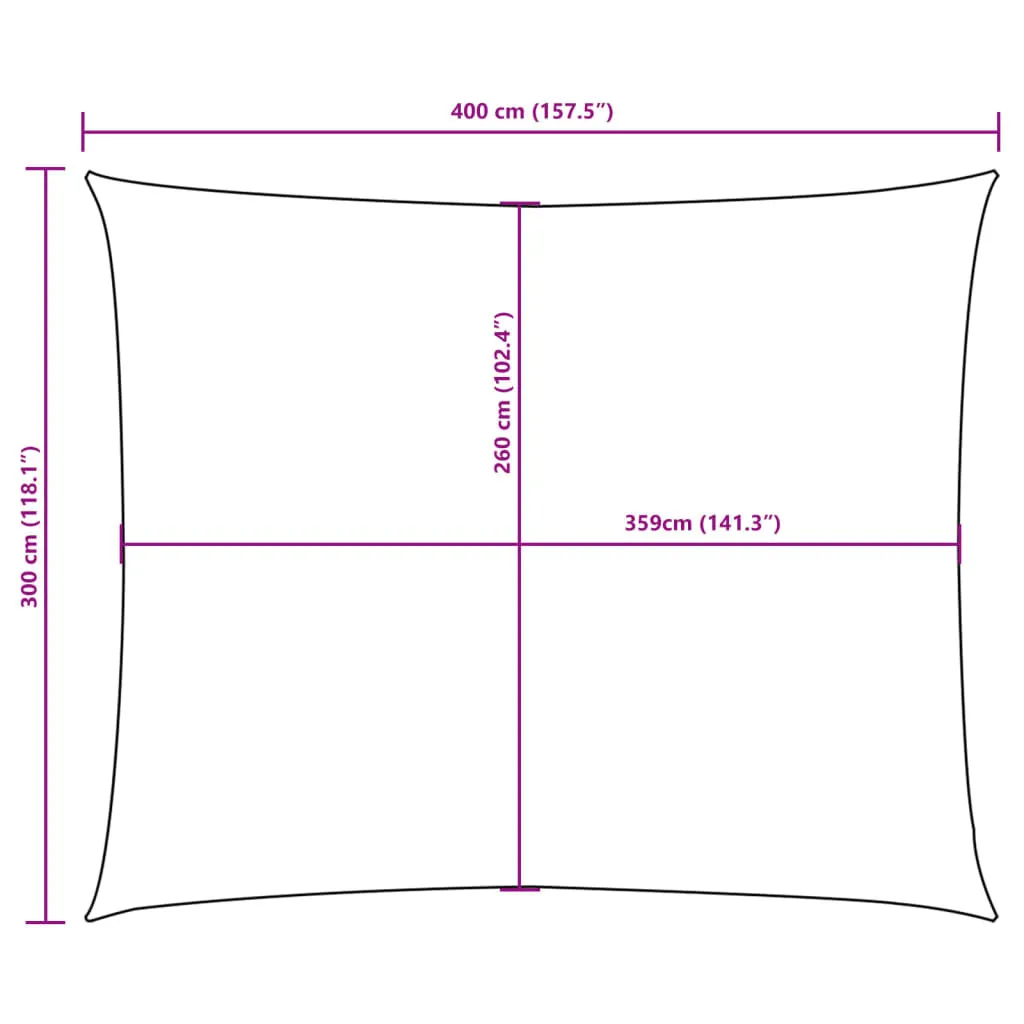 Vela Ombreggiante 3x4m Oxford Marrone Maison Exclusive | Alta Qualità - 9