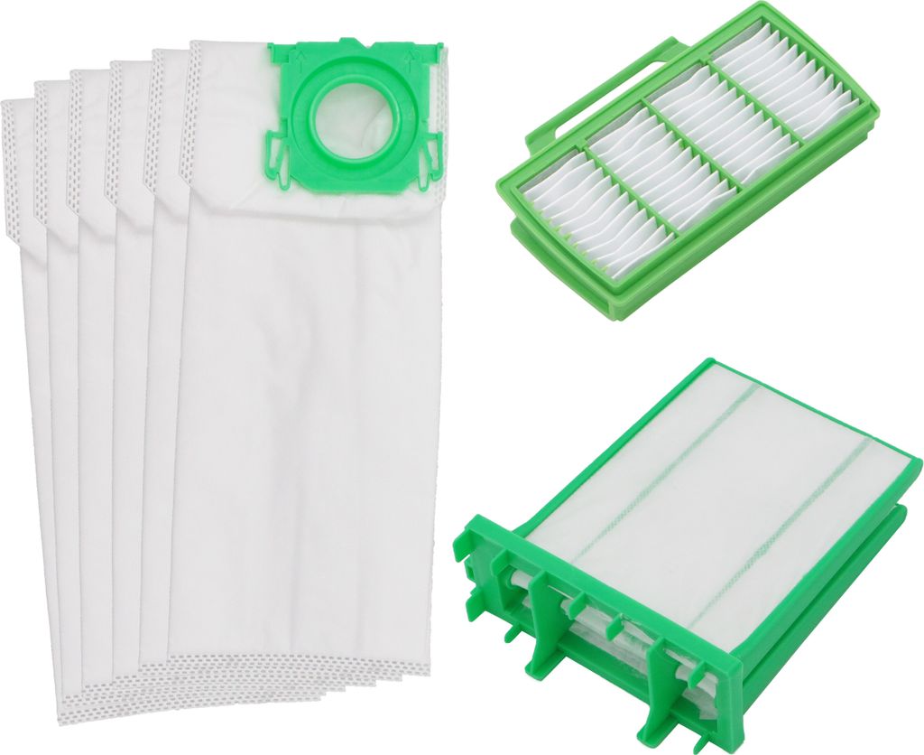 Sparset Servicebox passend für Sebo Airbelt K : 8 Staubsaugerbeutel + 2 Filter