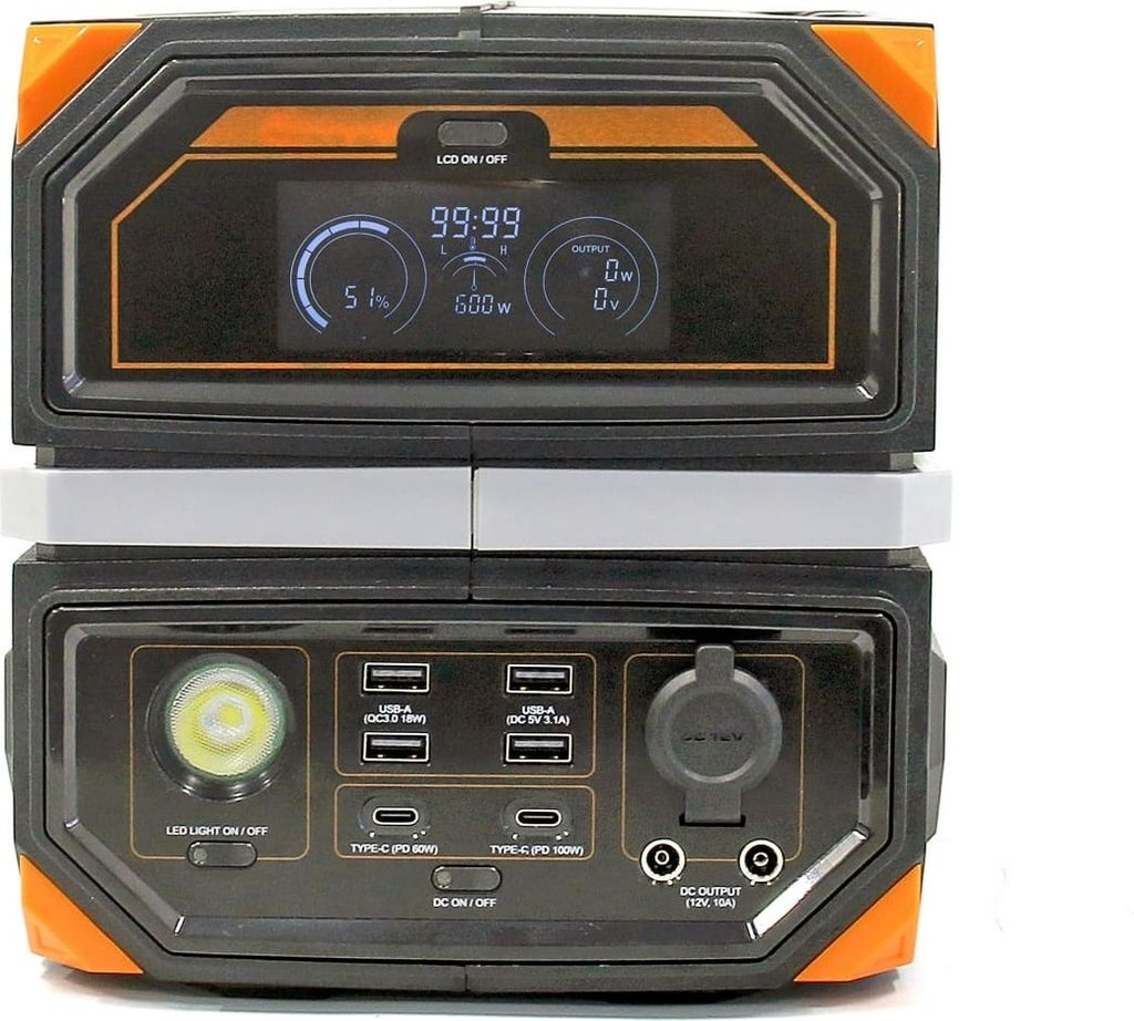 Stacja ładująca Technaxx TX-202, 504Wh, 600W, USB-C, USB-A, Zdjęcie produktu 6