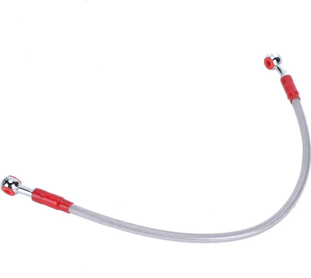 Tubo Olio Freni Moto Treccia Inox 45 cm - Estetica e Performance Grigio