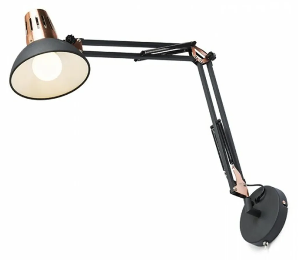 Lampe Murale LED E27 ANTE en Cuivre Noir - Éclairage d'Ambiance Moderne