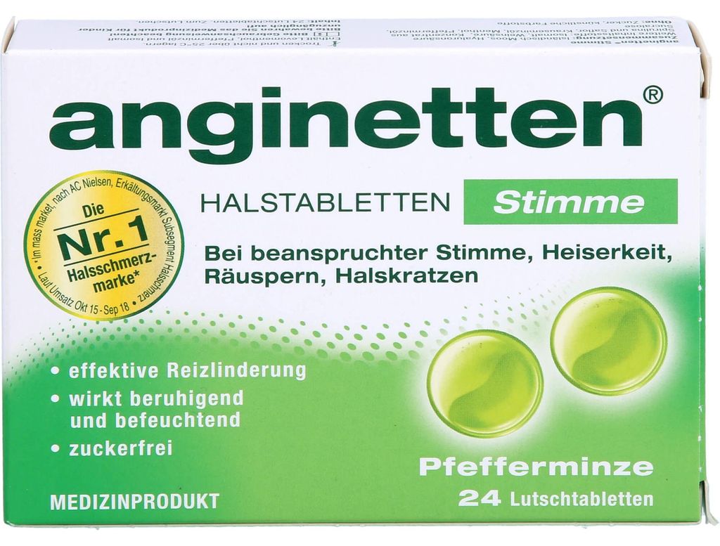Anginetten Stimme Lutschtabletten 24 St (1er Pack) Produktbild 