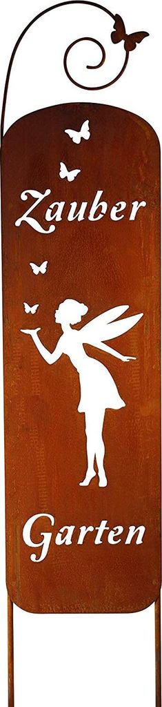 Schild Spruchtafel Gartenschild Edelrost Rost zum Produktbild 