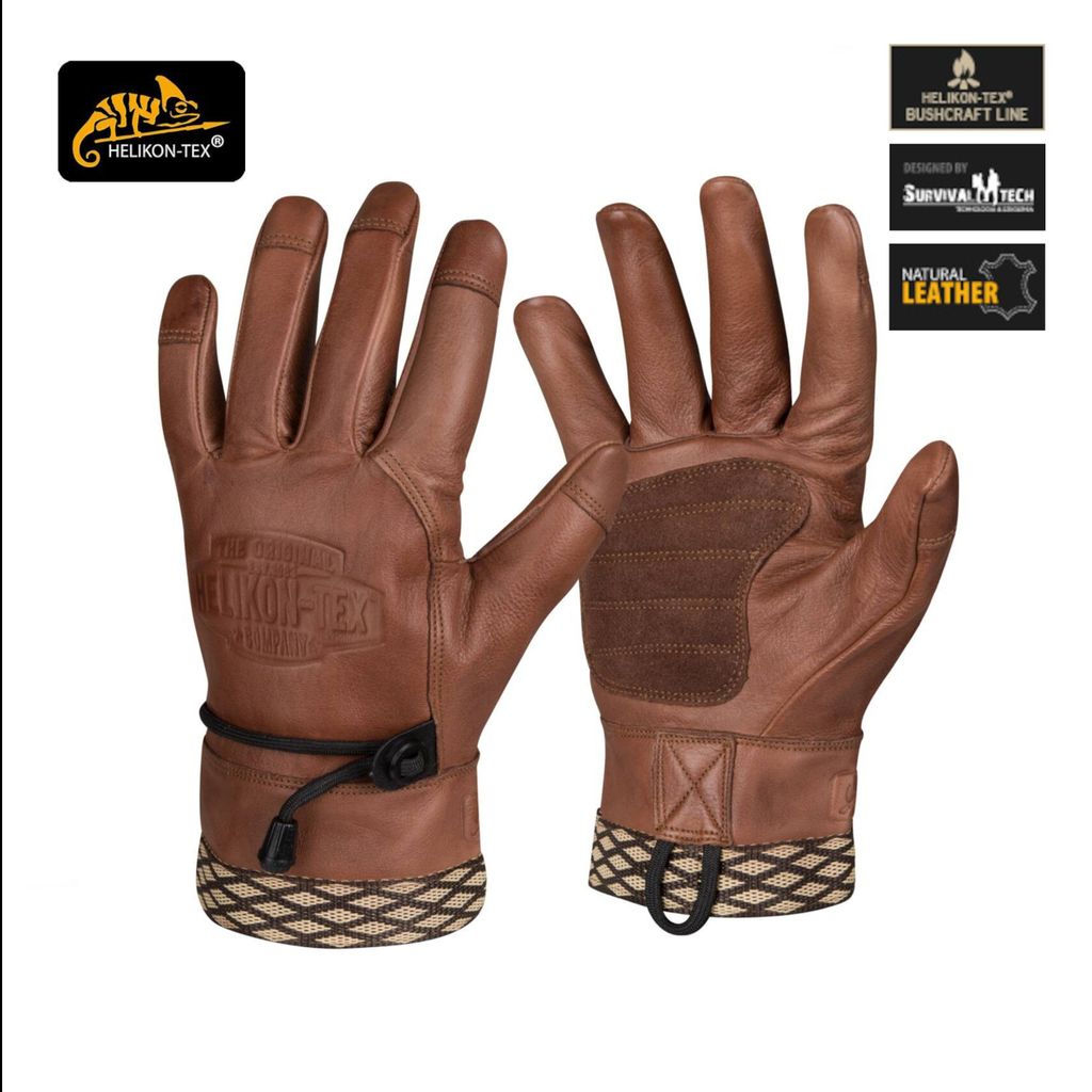 Helikon-Tex Woodcrafter-Handschuhe – in mehreren Varianten erhältlich, Größe:L, Farbe:US Brown