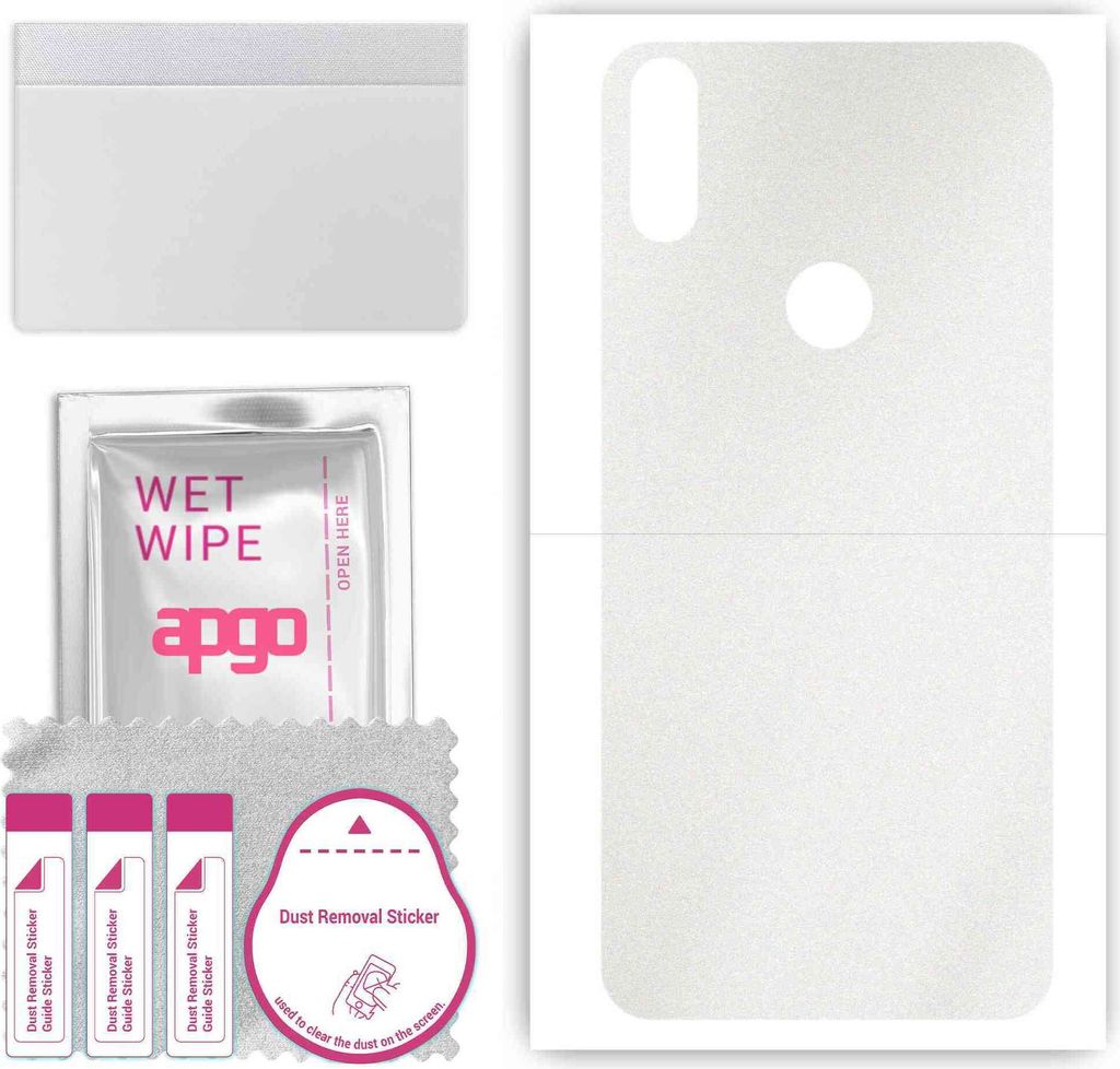 apgo Rückseite Schutzfolie, Skin, kompatibel mit Doogee X90L, Hinten Displayschutzfolie aus Vinylfolie, kratzfest, einfache Montage - Matt Transpa...
