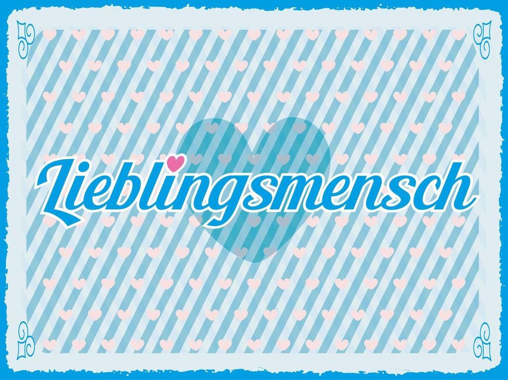 vianmo Holzschild 30x40 cm Lieblingsmensch blaues Herz Deko Schild