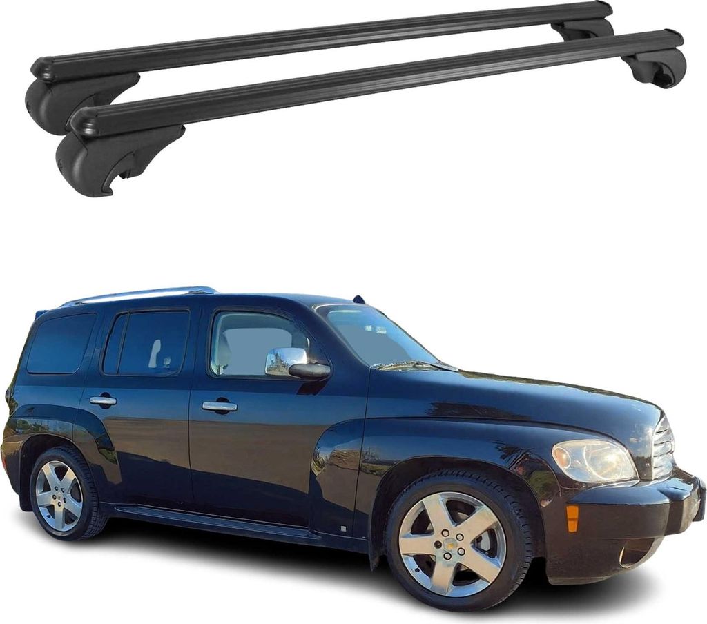 Dachträger für Chevrolet HHR 2007-2011 Gepäckträger Grundträger Alu Schwarz 2x
