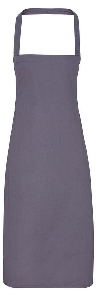 Premier - Latzschürze, Baumwolle LT3023 (Einheitsgröße) (Dunkelgrau)