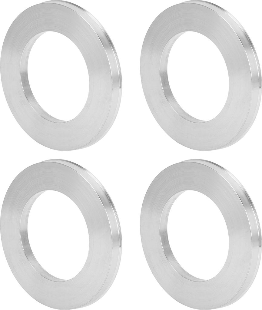 Autofelgen-Naben-Zentrierringe OD 110,1 mm bis ID 66,1 mm Räderzentrumswelle Stoßdämpfende Nabenringe aus Aluminiumlegierung Silberton Langlebig