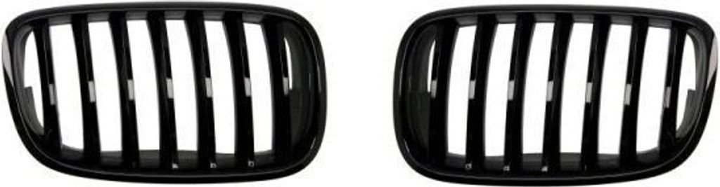 BLIC 6502-07-0096990P Kühlergrill Frontgrill für BMW X5 (E70) Vorne Links Vorne Rechts Schwarz Glänzend