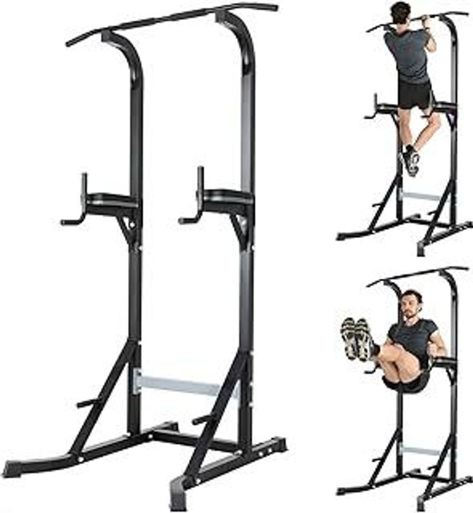 Power Tower Dip Station Multifunktionskraftturm für Dips und Klimmzüge, multifunktionale Kraftstation Krafttraining für das Training zu Hause, N...
