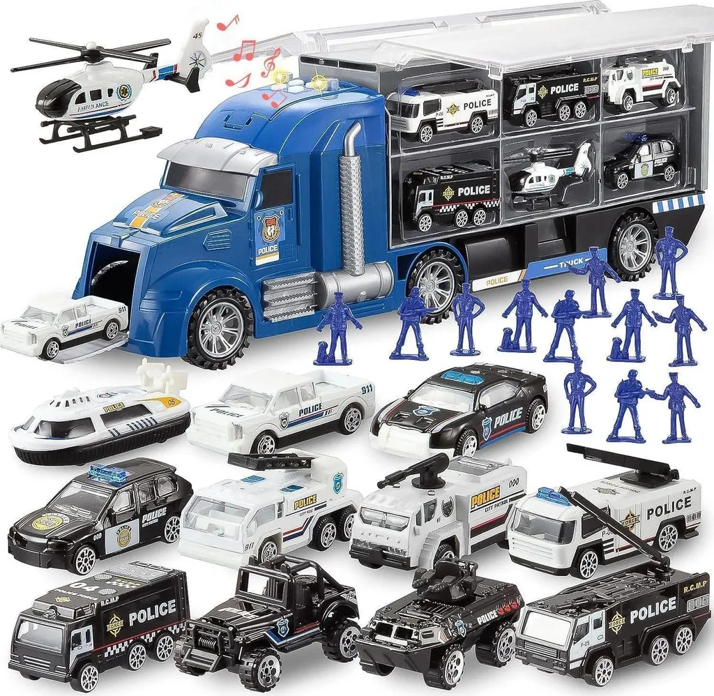 Camion de Transport Militaire Anti-Désordre avec 25 Jouets de Combat