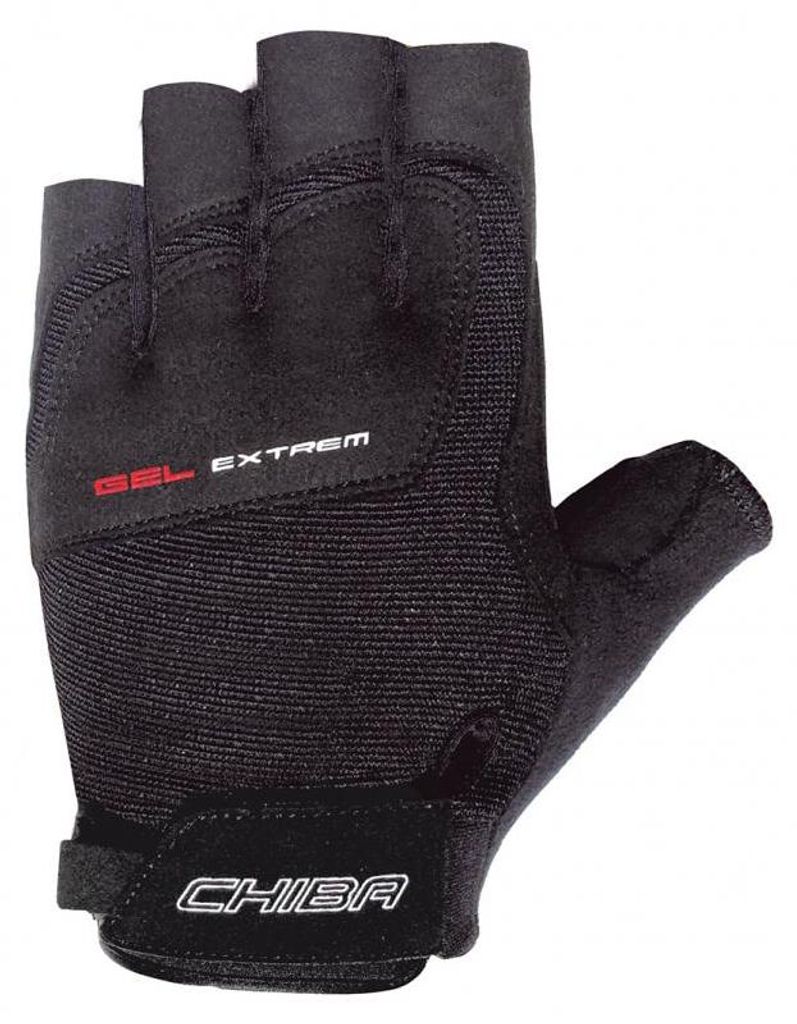 CHIBA Gel Extrem Fahrradhandschuhe - schwarz - Größe XL - Produktbild 