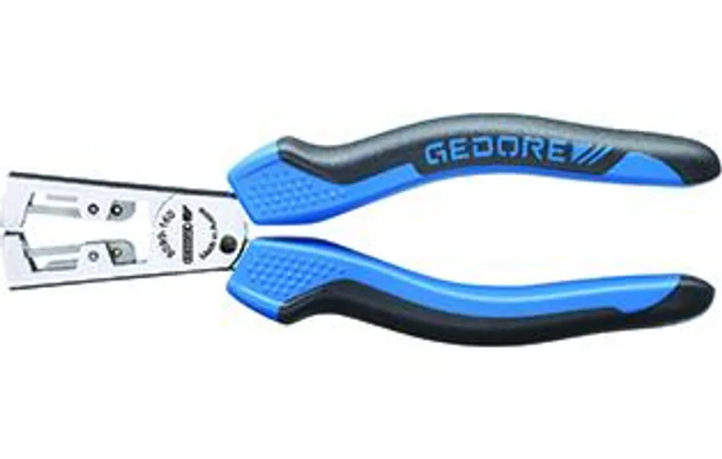 Pince automatique Gedore chromée bi-matière pour fils électriques 5 mm²