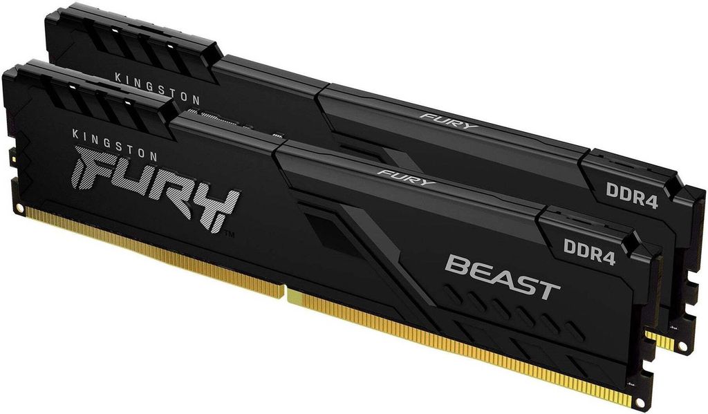 Kingston D4 3200 K2 32GB 2x16GB C16 FURY Beast Black