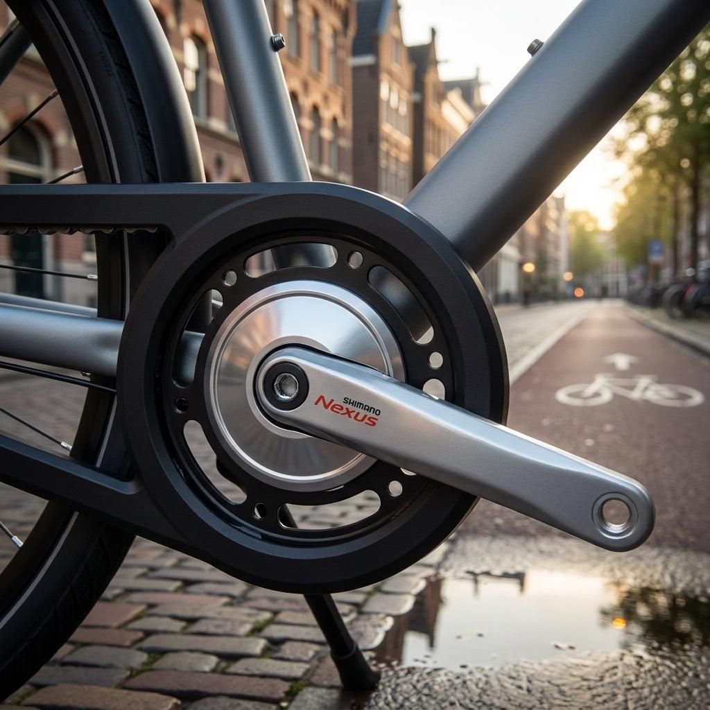 SHIMANO Kurbelgarnitur NEXUS FC-C6000 - 38 Zähne, silber Produktbild 