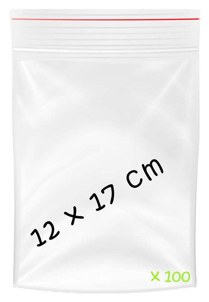 100x LDPE Schnellverschlussbeutel 120x170 mm transparent – Robuste Druckverschlussbeutel mit Eurolochung für Handel & Haushalt9658-120x170 ###