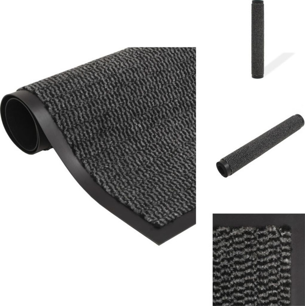 vidaXL Schmutzfangmatte Rechteckig Getuftet 40x60 cm Anthrazit - Fußmatten