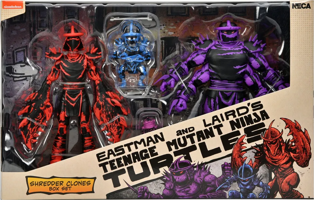Pack de Figurines Articulées Shredder Clones TMNT 18 cm Mirage Comics - 2