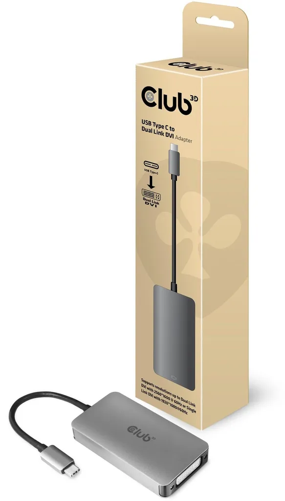Adaptateur USB C vers DVI-D Actif Supportant Dual Link pour PC et Mac