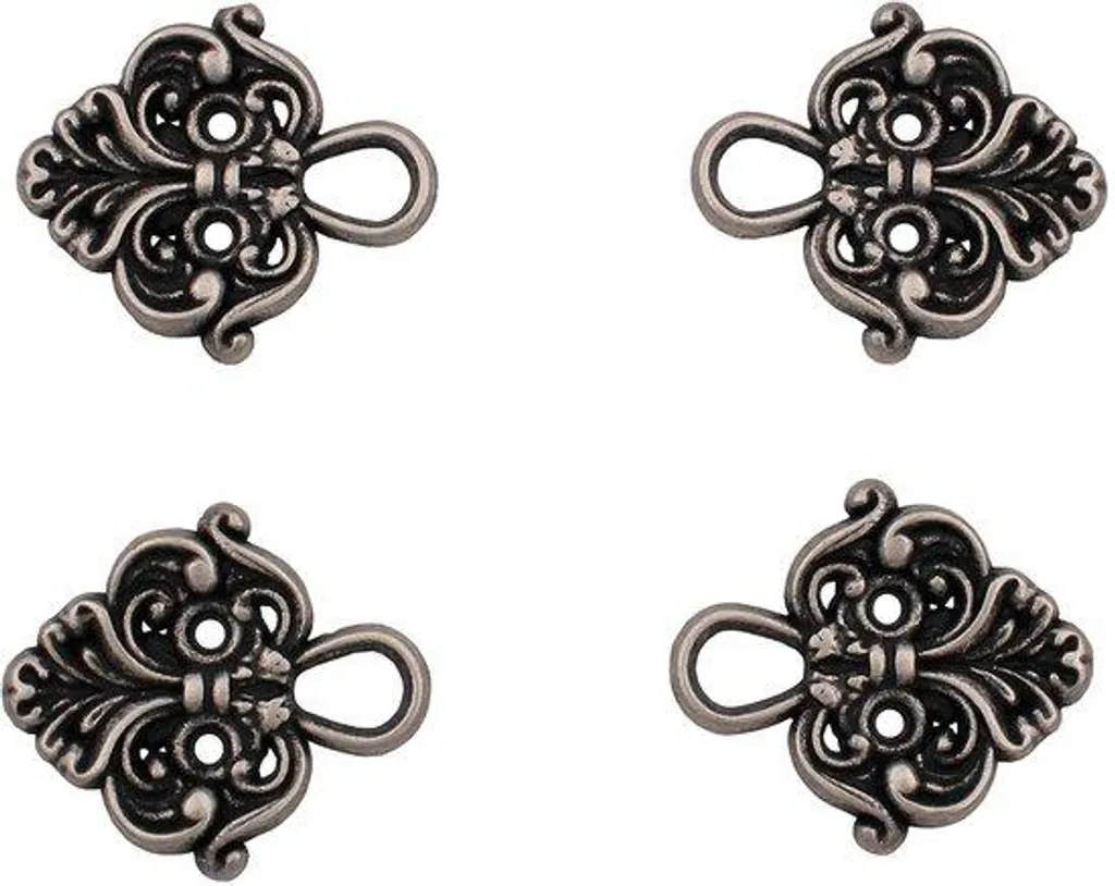 Boutons de couture en métal style ancien argenté 22mm pour mercerie créative